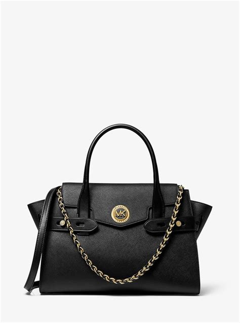 michael michael kors carmen large saffiano leather belted satchel|Michael Kors marilyn medium.